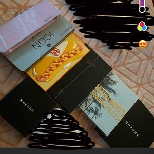 7 name brand makeup pallets